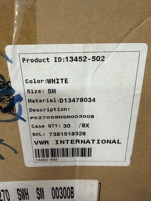 DuPont - Size SM - PC270SWHSM00300B - White ProClean Frock - Qty 30 - NEW