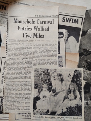 Sk144 Ephemera 1971 Article Mousehole May Queen Alison Carne 
