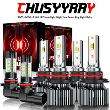 For Toyota Corolla 2005 2006 2007 2008 6pcs Led Headlight Bulb Hilo Fog Light
