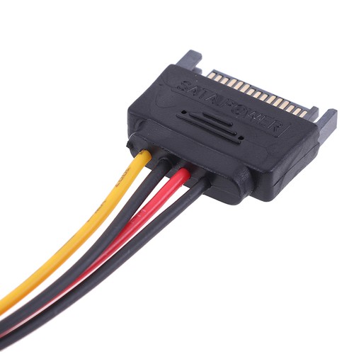 SATA TO IDE Power Cable 15 Pin SATA Male to Molex IDE 4 Pin Female Cable Ada F6 - Picture 4 of 12