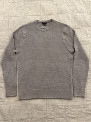 Todd Snyder Merino Waffle Crewneck Sweater - Color Grey - Size Medium
