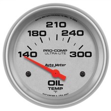 Autometer Ultra-lite Electrical Oil Temperature Gauge 2 58 Dia Silver Face 4447 Autometer Ultra-lite Electrical Oil Temperature Gauge 2 58 Dia Silver Face 4447
