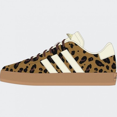  Sport Schuhe Mädchen Frauen Adidas VL COURT 3.0 K Leopard Sportswear Lifestyle