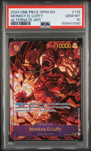 Monkey.D.Luffy (Alternate Art) graded PSA 10 for sale on eBay
