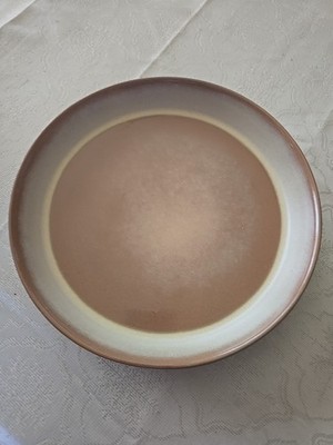 Frankoma 91 Pie Plate Platter 10'' Brown Plainsman