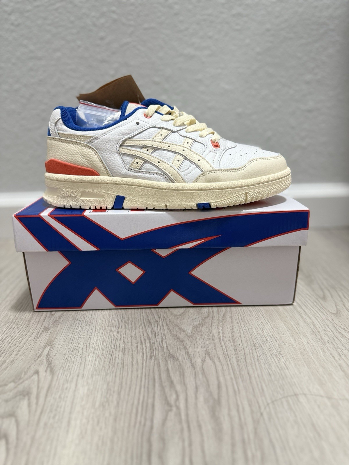 ASICS EX89 x Kith Low White Blue Orange Size 8