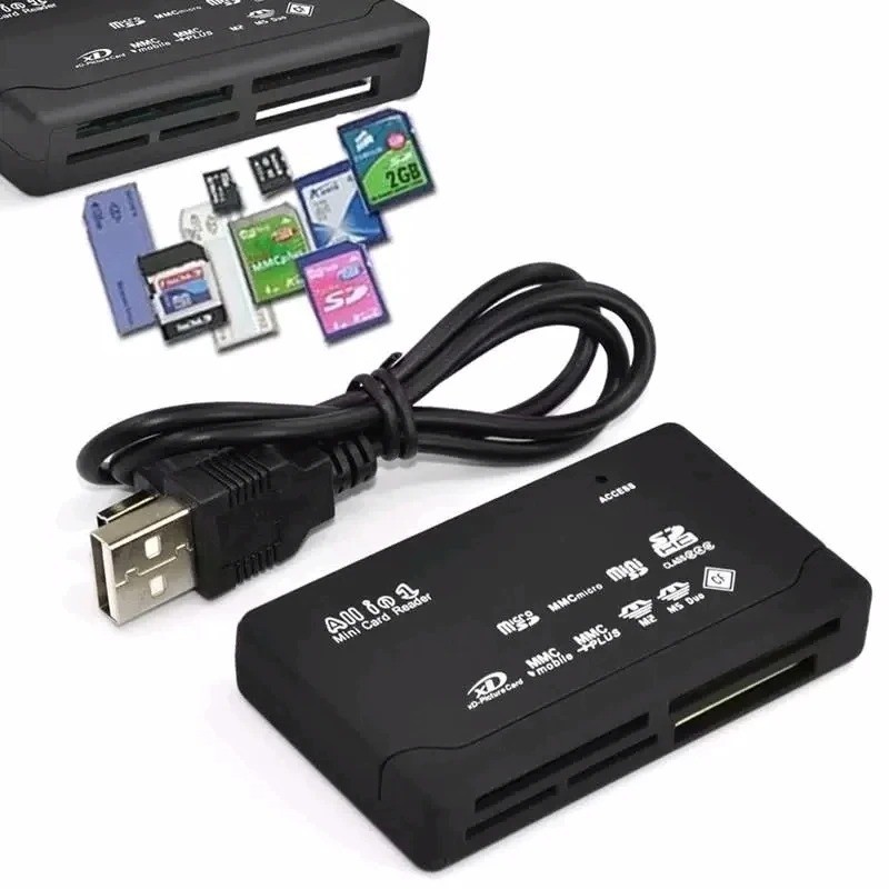 Memory Card Reader Mini 26-IN-1 USB 2.0 High Speed For CF xD SD MS SDHC ...