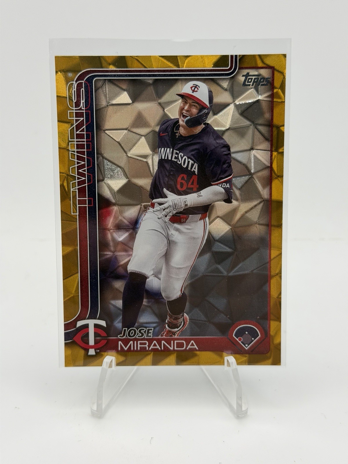 2025 Topps Series 1 - Jose Miranda #310 Gold Diamante /50