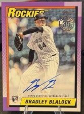 2025 Topps Update Series - 1990 Topps Autographs Bradley Blalock #90A-BBI
