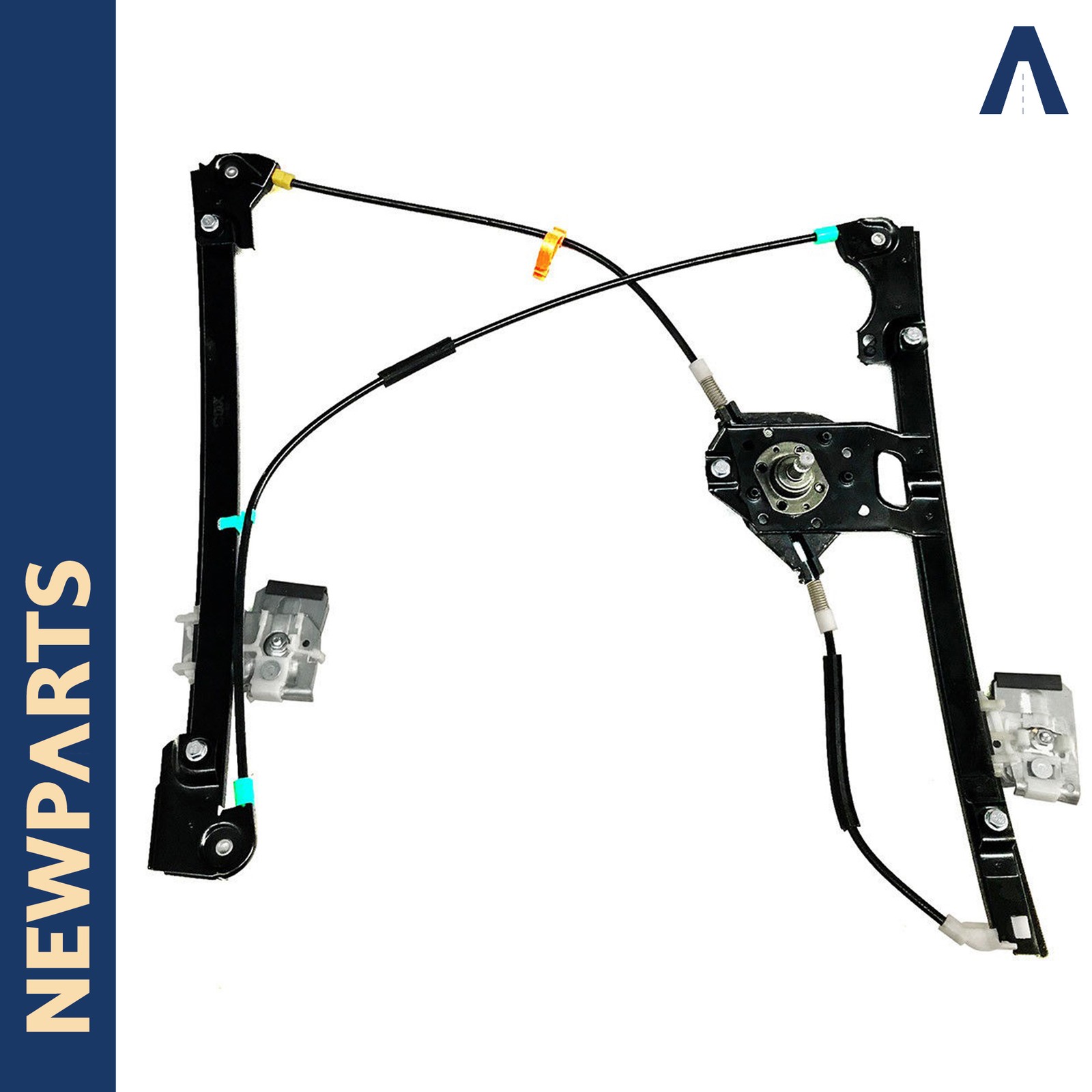 Lève-vitre manuel avant gauche 1H0837401 robuste en acier pour Golf III Vento