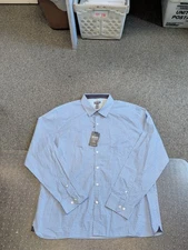 NEW MENS VAN HEUSEN NEVER TUCK ABSTRACT PRINT BUTTON DOWN SHIRT SIZE XXL