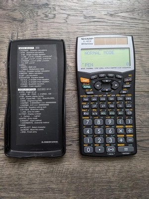 Sharp EL-W516X WriteView Scientific Solar Powered Calculator Case Tested