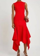 Women Solace London Ruffle Sleeveless Midi Dress Gown