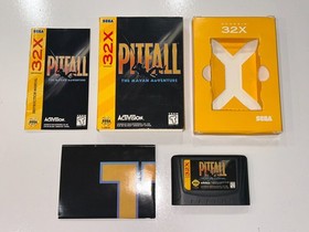 Pitfall: The Mayan Adventure (Sega 32X) CIB Complete w Manual & Poster N MINT