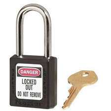 Master Lock Black Safety Lockout Padlock (410BLK)