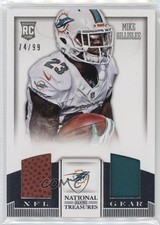 2013 National Treasures Rookie NFL Gear Materials Quad 74/99 Mike Gillislee 1i3