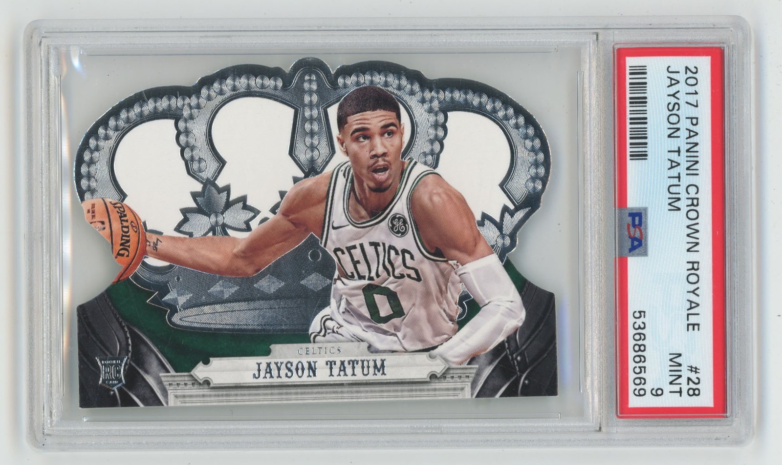 2017 Panini Crown Royale 28 Jayson Tatum PSA 9 716018
