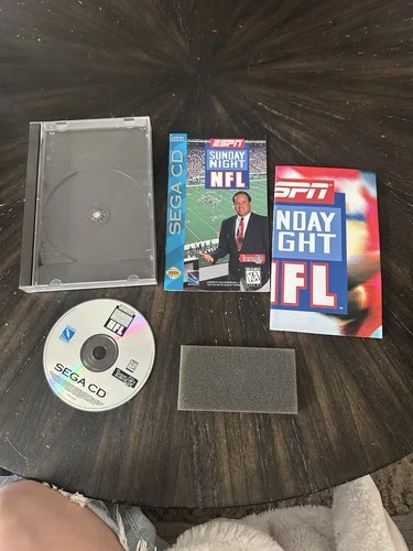 Sega CD Game ESPN Sunday Night NFL CIB Complete In Box