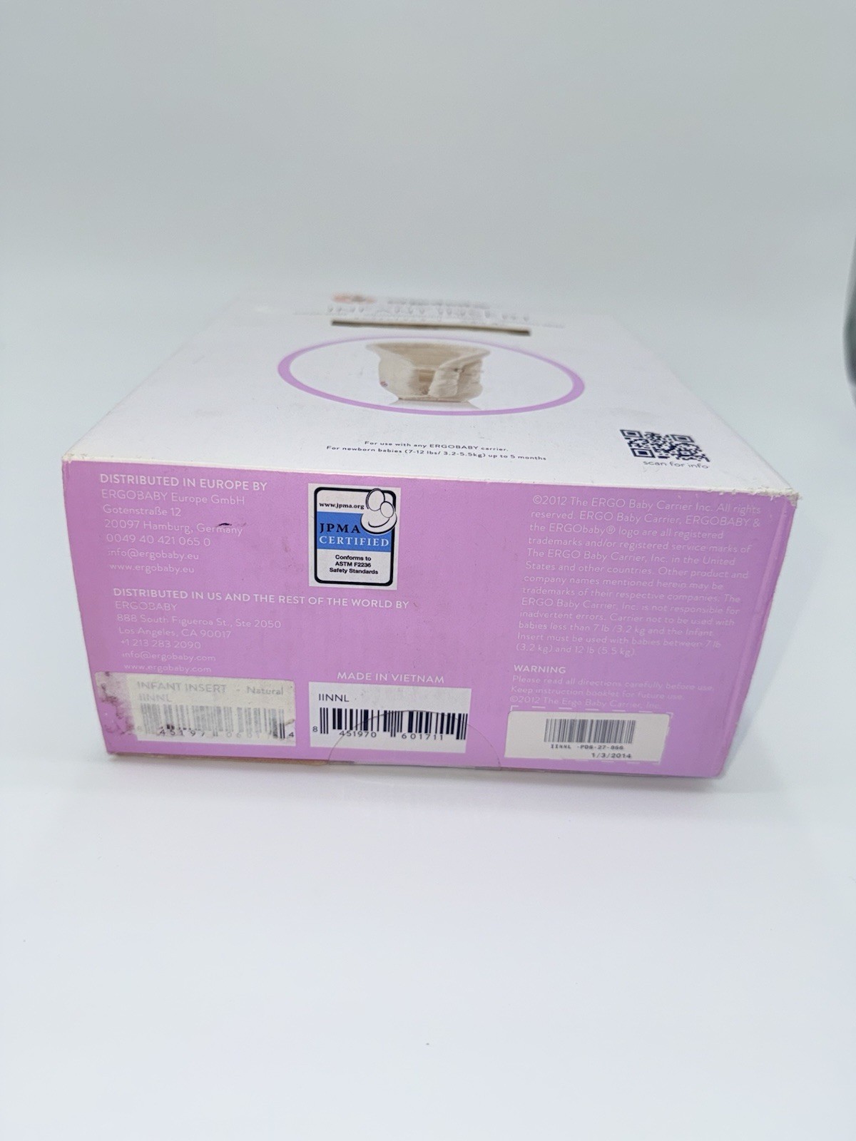 Ergobaby Easy Snug Infant Insert - Natural