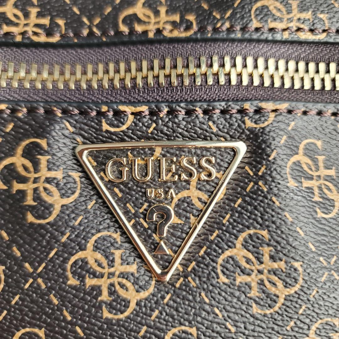 Guess Monogram Mini Backpack Brown Synthetic Leat… - image 10