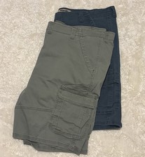 Wrangler Authentics Cargo Shorts Mens 48 Relaxed Stretch Hiking Lot Of 2