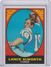1967 Topps Football #123 Lance Alworth - San Diego Chargers
