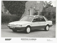 Rover Montego Clubman Saloon 1989 Original UK Press Photograph Front 3/4 View