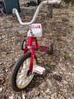 Vintage Tricycle, red metal Huffy brand, works, nostalgia collector's item — photo 5
