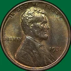 1931 Lincoln Wheat Cent Choice Uncirculated UNC+ Coin #32882