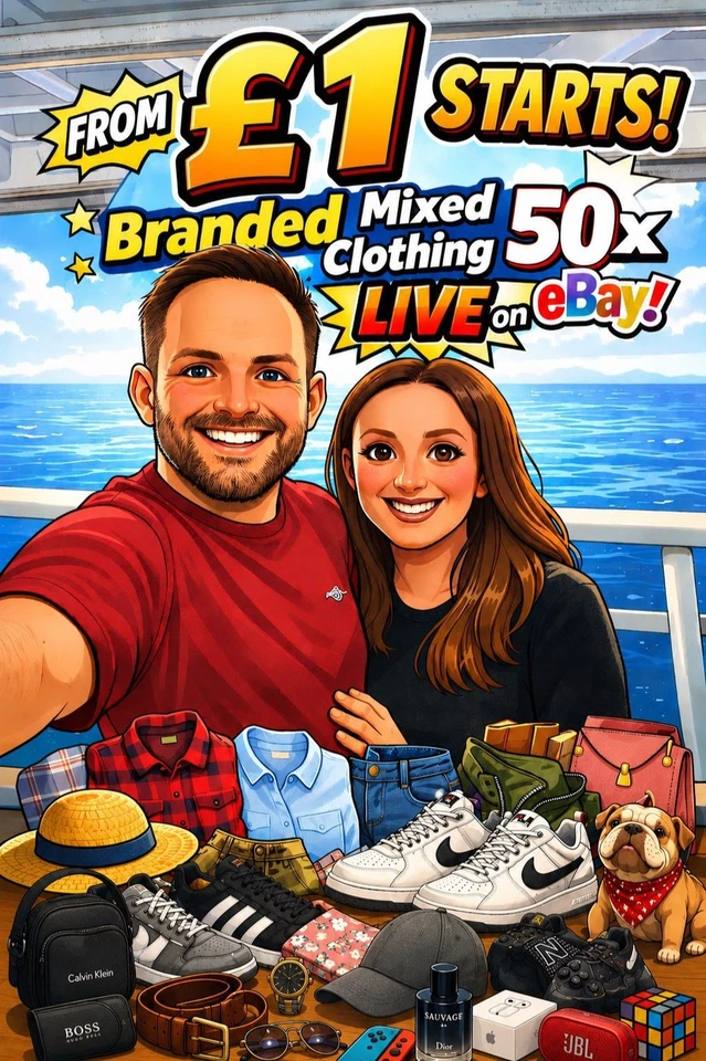 £1/£3/£5 Starts - 50x Items of Branded Mens and Womens Clothing + Randoms!