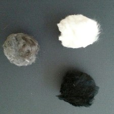 Go Cat - 2" 5 cm Fur Covered Rattle Balls - Set of 3 or Bulk lot of 12