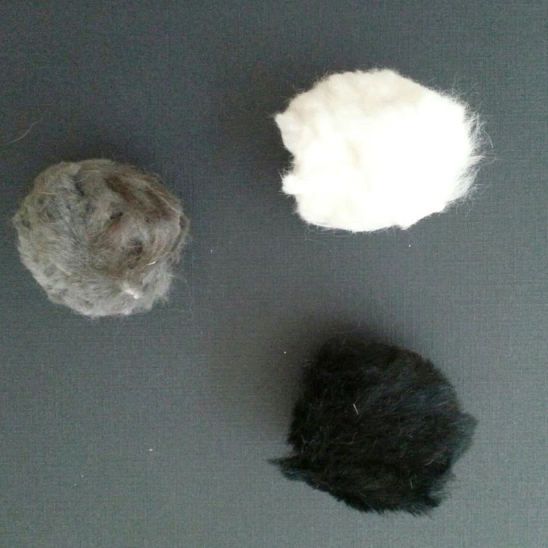 Go Cat - 2" (5 cm) Fur Covered Rattle Balls - Set of 3 or Bulk lot of 12