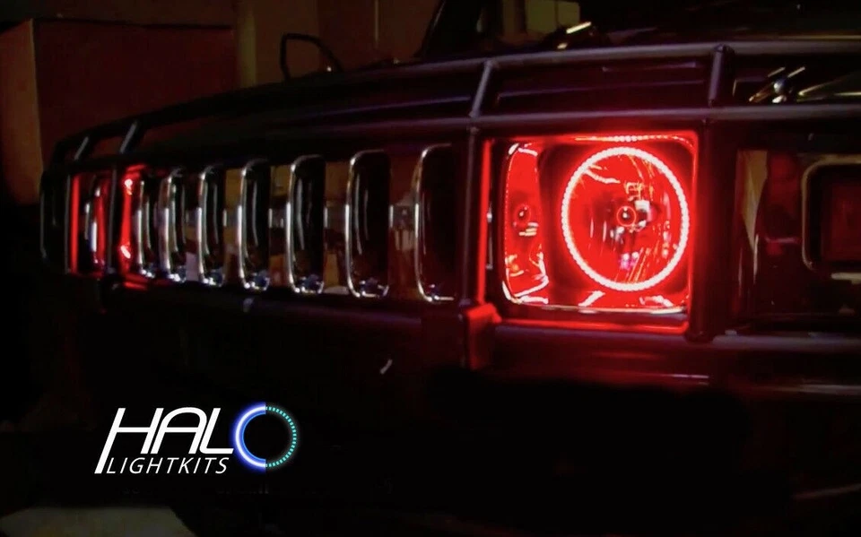 2004-2009 ORACLE HUMMER H2 COLORSHIFT LUZ LED HALO KIT con REMOTO Foto 3 de 4