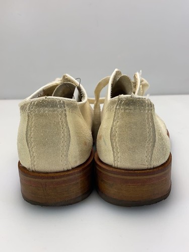 YUKETEN Derby Shoes Dress Shoes Ivory Suede Women's Lace-up Size: UK5.5 - Picture 6 of 7