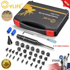 Upgraded Green Laser Bore Sight Kit Professional Bore Sighter Fits 0.17 to 12GA