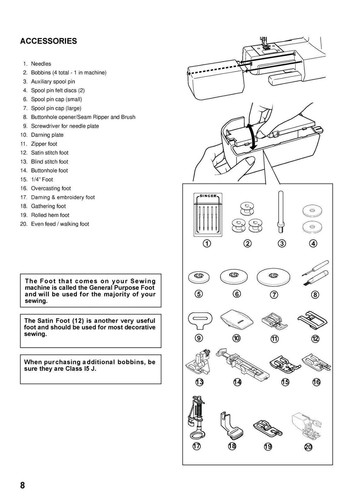 SINGER 7285Q Sewing Machine User Manual Owners Operation Manual - Picture 4 of 5