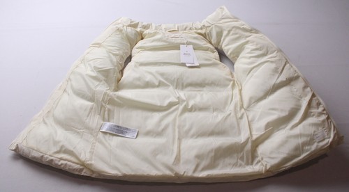 Mango Girls 2-Pocket Long Quilted Turtleneck Puffer Vest AC2 Ecru Size 7/8 - Picture 5 of 6