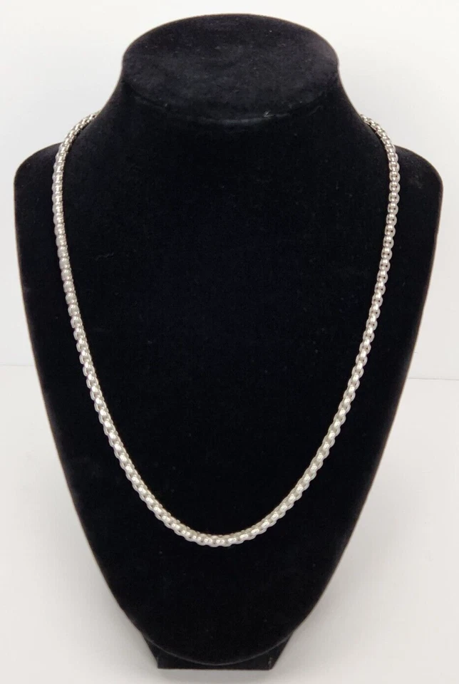 Hermoso Collar Cincel Acero Inoxidable 20" Unisex Elegante Foto 2 de 4