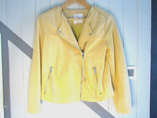 Perfecto cuir souple jaune T M Mango