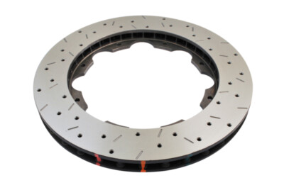 One DBA Rear Brembo Hat 5000 T3 Slotted Rotor Ring for 2009-11 Nissan R-35 GT-R