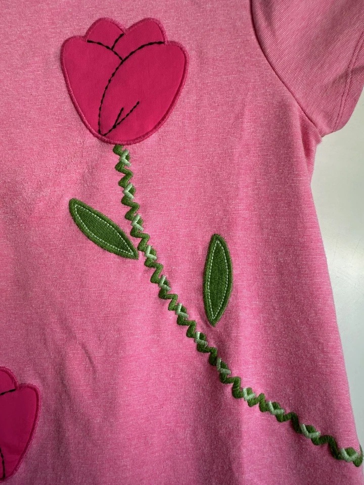 Vestido Hartstrings Niñas 10 Rosa Manga Corta Tulipán Foto 4 de 4