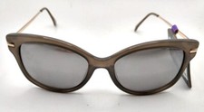 Foster Grant Women's Gray Cat Eye Mirrored Sunglasses NEW MaxBlock 50993LTL021