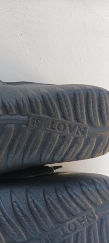 NAOT Ladies Black Leather Flat Shoes Size 38 Like New Orthotic Friendly - Picture 7 of 9