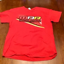 Gildan Ultra Cotton Tees Men's Large Red MDR Mason Daniel Racing Graphic