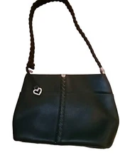 Brighton Beaumont  Hobo Square  Heaven Blue Leather Sholder Bag