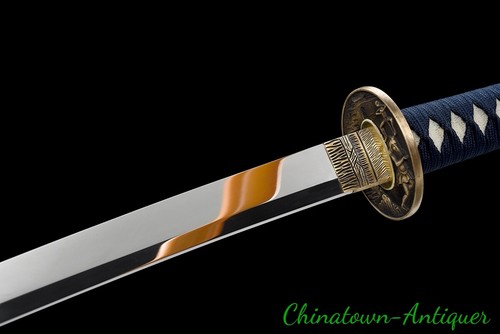 CPM 3V Powder Metal Tool Steel Blade Katana Japanese Samurai Sword Sharp #1898 - Picture 20 of 24