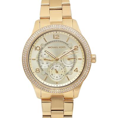Michael Kors Runway Gold-tone Steel Champagne Dial Ladies  display picture 1