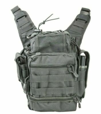 VISM First Responder Rapid Deployment Sling Bag CCW Shooting Gear Hunting GRAY