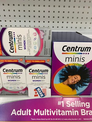 QTY: 3),Centrum Women 50+ Multivitamins Supplement 160 MINI Tablets