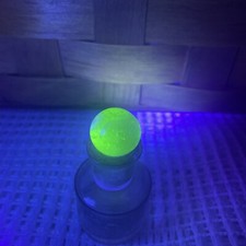 Vintage Uranium Glass Vaseline Glass Marble UV Reactive Uranium Rare Greenie